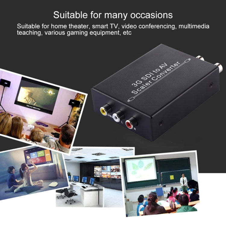 NF-F001 3G SDI to AV + SDI Scaler Converter, Allow SD-SDI / HD-SDI / 3G-SDI Shown on HDTV - Video Converter by PMC Jewellery | Online Shopping South Africa | PMC Jewellery | Buy Now Pay Later Mobicred
