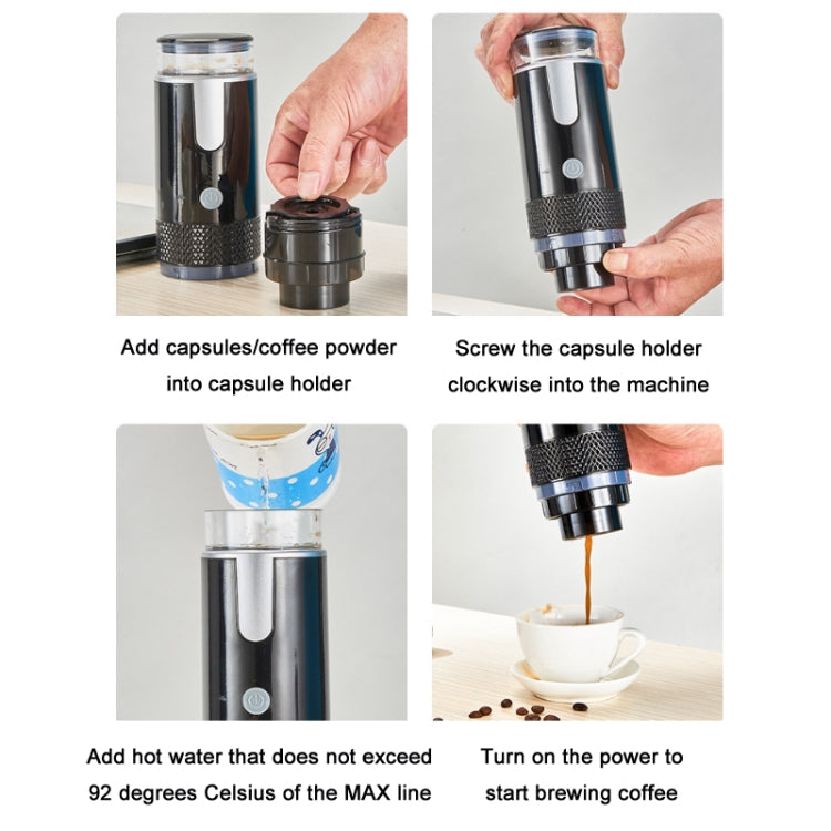 Fully Automatic Portable Wireless Coffee Machine(Black) - free shipping - PMC TechLife - Order now!