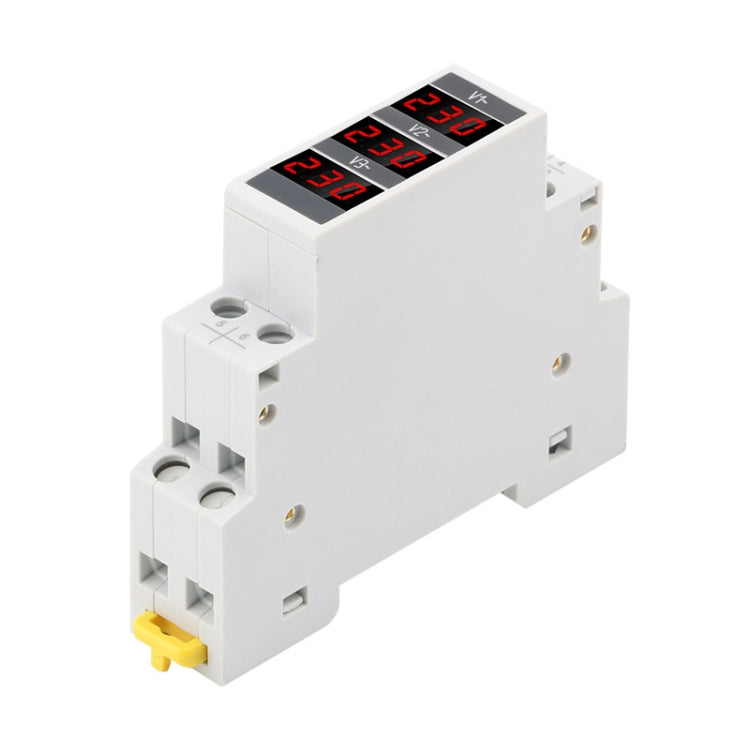 SINOTIMER SDM010 Modular Rail Type AC Three-Phase Digital Voltmeter Electronic Instrumentation - Current & Voltage Tester by SINOTIMER | Online Shopping South Africa | PMC TechLife | Buy Now Pay Later Mobicred