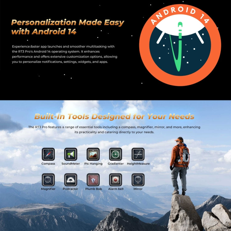 OUKITEL RT3 Pro 4G Network IP68/IP69K Rugged Tablet, 4GB+128GB, 8.0 inch Android 14 MediaTek G81 Octa-Core Support Dual SIM, EU Plug (Green) - free shipping - PMC Jewellery - Order now!