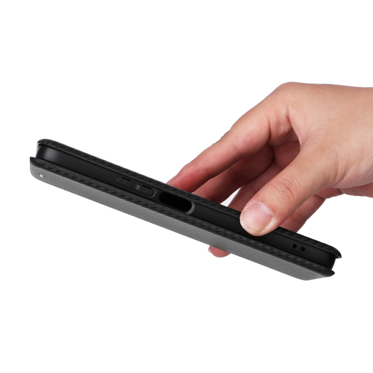 For Honor X6a 4G Carbon Fiber Texture Flip Leather Phone Case(Black) - free shipping - PMC TechLife - Order now!