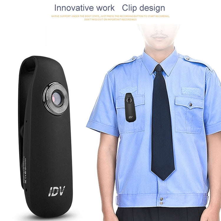 IDV 007 HD 1080P Clip Design Law Enforcement Recorder Portable Mini Monitoring Recorder, Support Motion Detection & TF Card (Max 128GB) - Recording Pen by PMC Jewellery | Online Shopping South Africa | PMC Jewellery | Buy Now Pay Later Mobicred