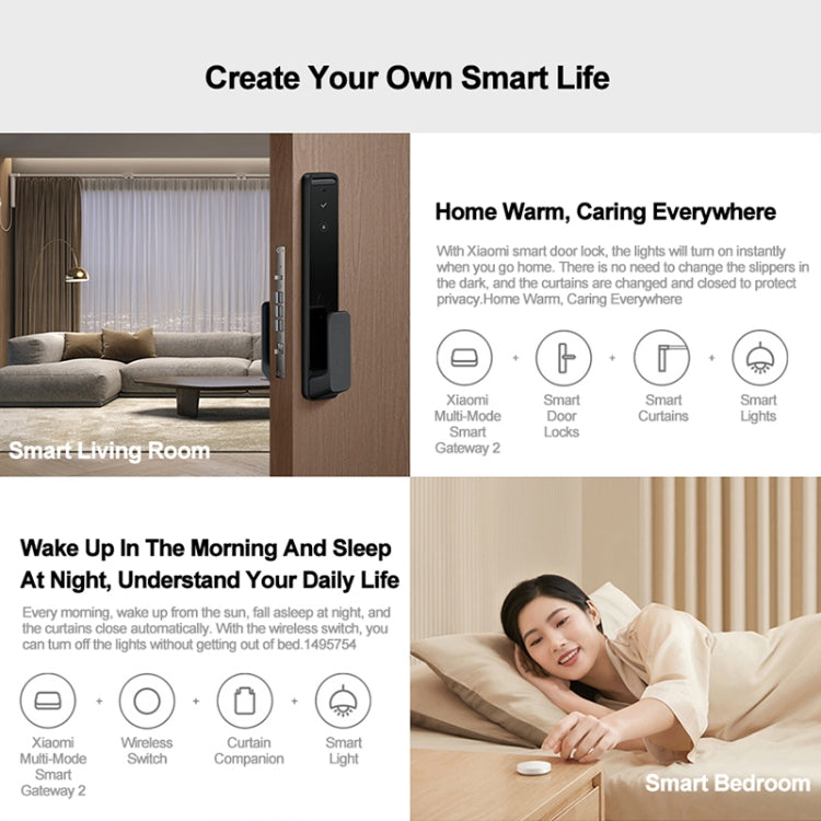 Original Xiaomi Multimode Smart Home Gateway 2 WiFi BT ZigBee RJ45 Connect(White) - free shipping - PMC TechLife - Order now!