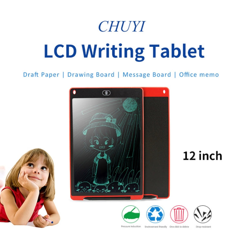 Portable 12 inch LCD Writing Tablet Drawing Graffiti Electronic Handwriting Pad Message Graphics Board Draft Paper with Writing Pen(Red) - free shipping - PMc TechLife - Order now!