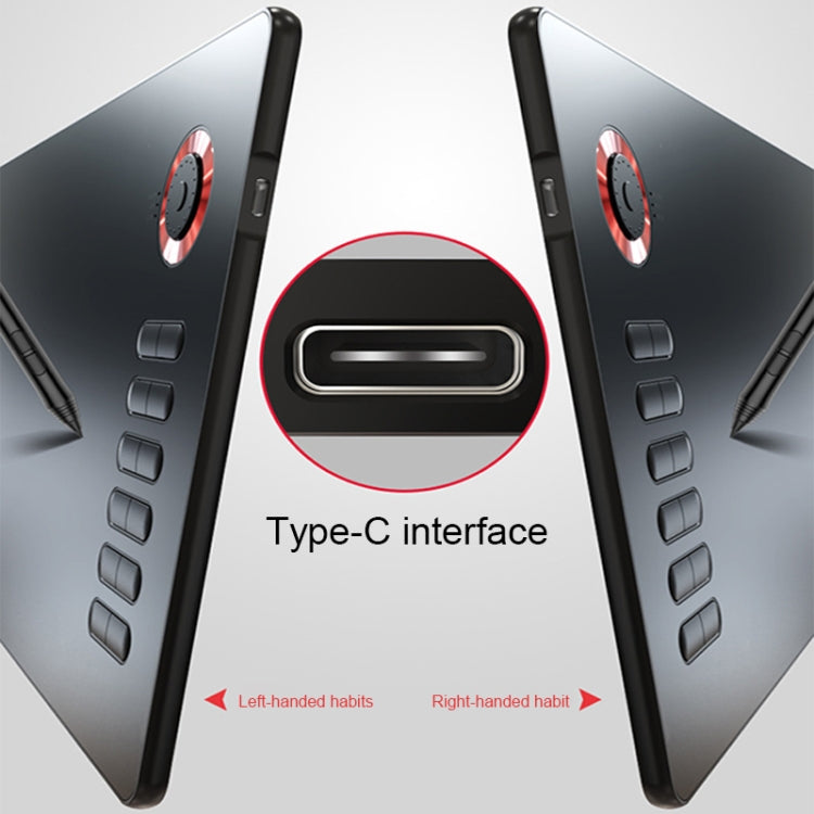 VEIKK A15PRO 10x6 inch 5080 LPI Type-C Interface Smart Touch Electronic Graphic Tablet (Red) - free shipping - PMC Jewellery - Order now!