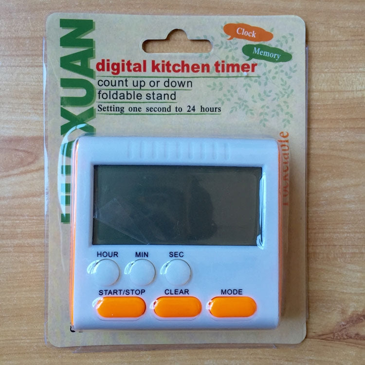 Kitchen Timer 24 Hours Digital Alarm Clock LCD Screen Magnetic Backing for Cooking Baking(Blue) - Digital Countdown by PMC TechLife | Online Shopping South Africa | PMC TechLife | Buy Now Pay Later Mobicred