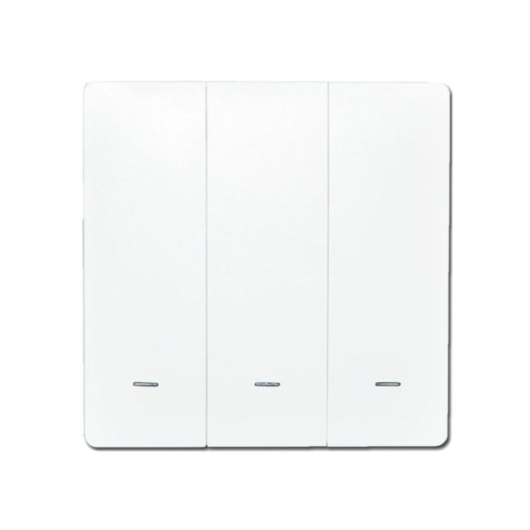 3 Buttons Intelligent Switch Smart Wall Switch (White) - Smart Switch by PMC Jewellery | Online Shopping South Africa | PMC Jewellery | Buy Now Pay Later Mobicred