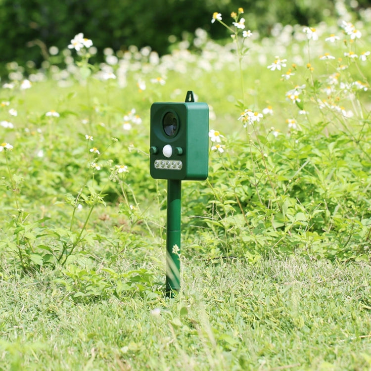 Environmental Friendly White + Red Light Solar-powered LED Ultrasonic Animal Repeller Bird Cat Dog Control Device With 6.5V / 0.1W Solar Panel & PIR Sensor & Light Sensor, Got the CE / ROHS Certification - Outdoor Insect Repellent by PMC TechLife | Online Shopping South Africa | PMC TechLife | Buy Now Pay Later Mobicred