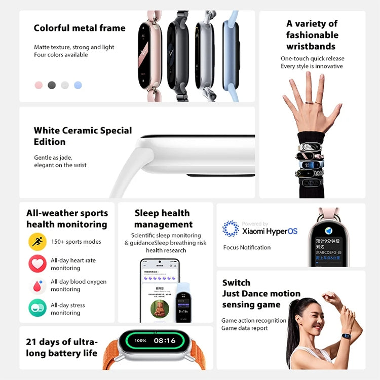 Original Xiaomi Smart Band 9 1.62 inch AMOLED Screen 5ATM Waterproof Smart Watch, Support Blood Oxygen / Heart Rate Monitor (Pink) - Wearable Devices by Xiaomi | Online Shopping South Africa | PMC Jewellery | Buy Now Pay Later Mobicred