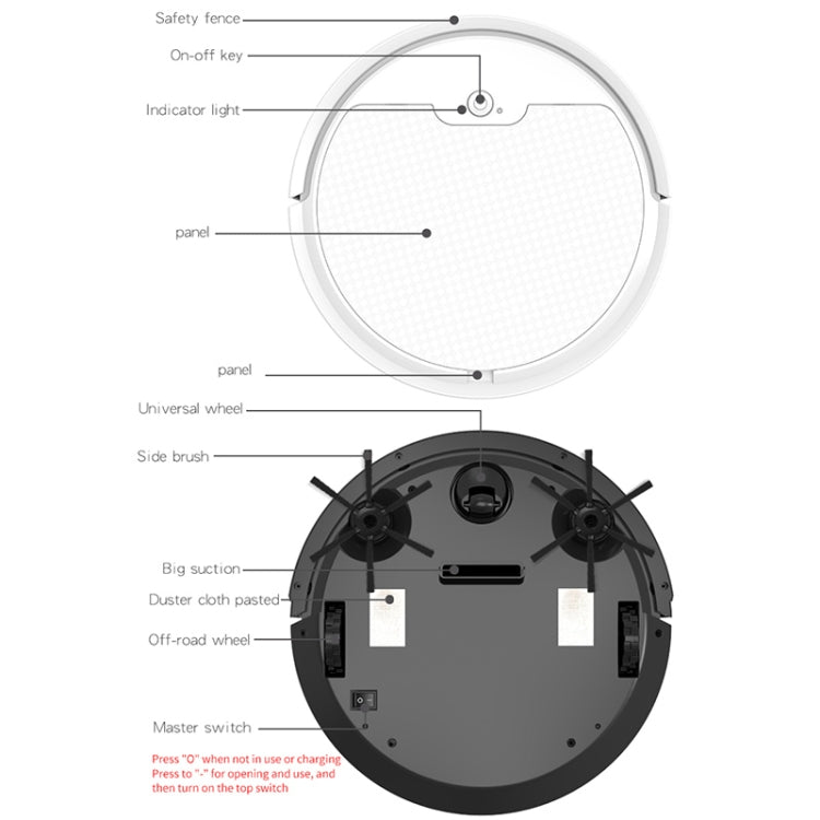 BOWAI OB8S Household Intelligent Path Charging Sweeping Robot (White) - Robot Vacuum Cleaner by PMC TechLife | Online Shopping South Africa | PMC TechLife | Buy Now Pay Later Mobicred
