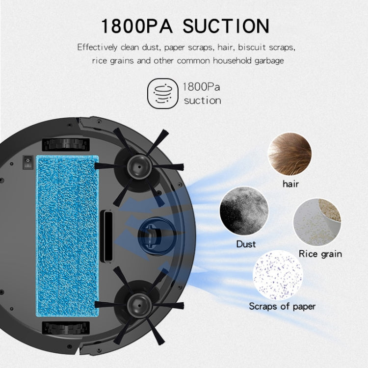 BOWAI OB8S Household Intelligent Path Charging Sweeping Robot (Black) - Robot Vacuum Cleaner by PMC TechLife | Online Shopping South Africa | PMC TechLife | Buy Now Pay Later Mobicred