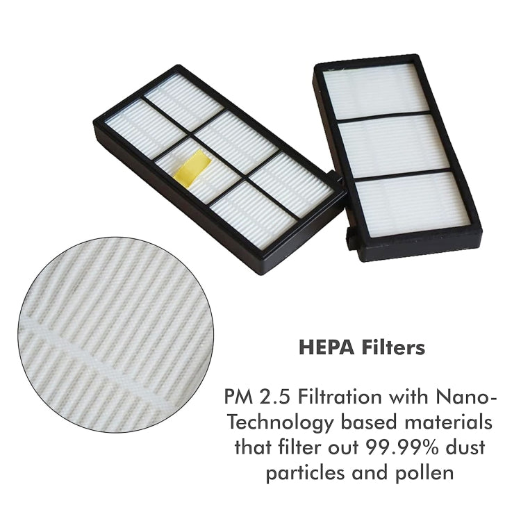 4 PCS Universal Replacement Robotic Vacuum Cleaner HEPA Filter for iRobot 870 / 800 / 880 / 960 / 980 - For iRobot Accessories by PMc TechLife | Online Shopping South Africa | PMc TechLife | Buy Now Pay Later Mobicred