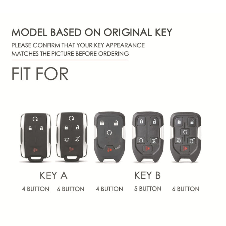 For Chevrolet GMC / Colorad 6-button C160 Car Key Leather Protective Case (Brown) - Car Key Cases by PMC TechLife | Online Shopping South Africa | PMC TechLife | Buy Now Pay Later Mobicred