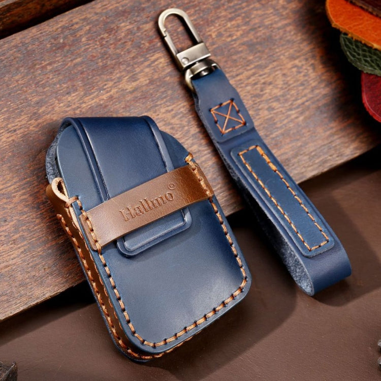 For Cadillac / CT5 / CT6 / XT6 C088 Car Key Leather Protective Case (Blue) - Car Key Cases by PMC TechLife | Online Shopping South Africa | PMC TechLife | Buy Now Pay Later Mobicred