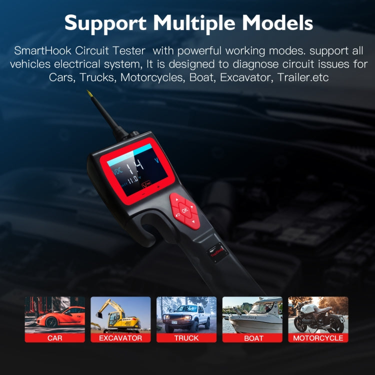 TopDiag P200 Car Circuit Intelligent Analyzer Diagnostic Instrument - Electronic Test by PMC TechLife | Online Shopping South Africa | PMC TechLife | Buy Now Pay Later Mobicred