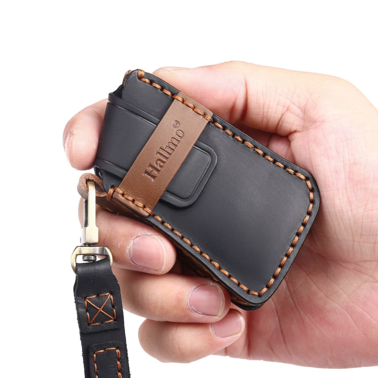 For Lexus 4-button Hallmo Car Cowhide Leather Key Protective Cover Key Case(Blue) - free shipping - PMC TechLife - Order now!