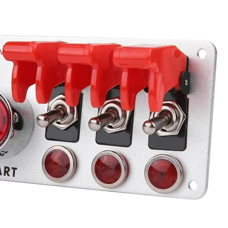 12V Racing Car LED Ignition Switch One Key Start Combination Panel - Car Switches by PMC TechLife | Online Shopping South Africa | PMC TechLife | Buy Now Pay Later Mobicred