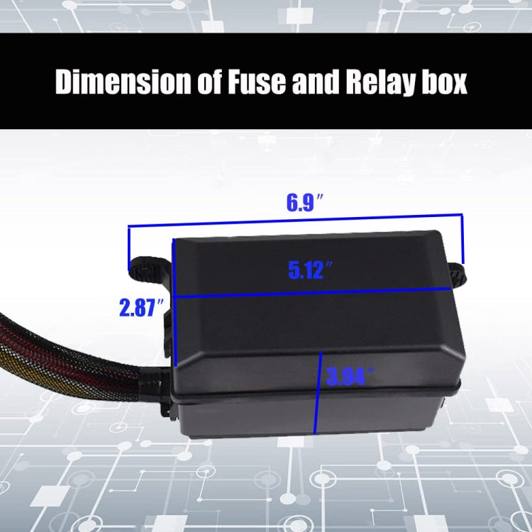 24V 5 Pin Car 6 Slots Waterproof Relay Fuse Box with Cable - Fuse by PMC Jewellery | Online Shopping South Africa | PMC Jewellery