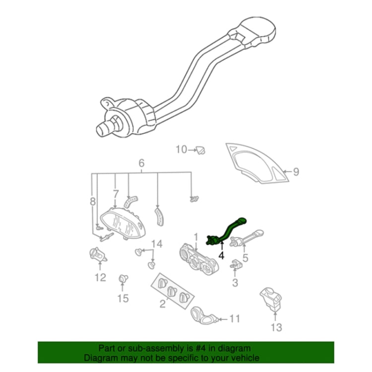 For Ford Focus Car Air Conditoning Heated Control Switch with Cables 2M5Z-19C733-AB 2M5Z19C733 - Air Conditioning System by PMC TechLife | Online Shopping South Africa | PMC TechLife | Buy Now Pay Later Mobicred