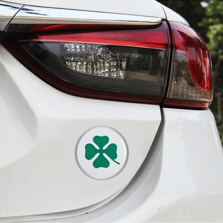 4 in 1 Car Four Leaf Clover Pattern Wheel Hub Decorative Sticker, Diameter: 5.8cm - Decorative Sticker by PMC TechLife | Online Shopping South Africa | PMC TechLife