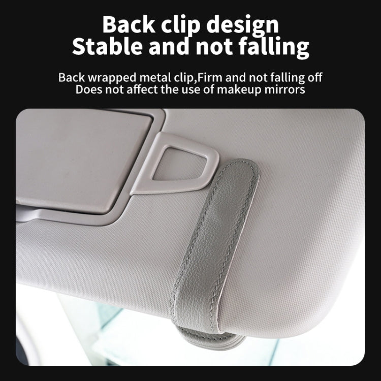 Car Sun Visor Glasses Clip Multi-functional Card Storage Bracket (Black) - Sunglasses & Glasses Clips by PMC Jewellery | Online Shopping South Africa | PMC Jewellery | Buy Now Pay Later Mobicred