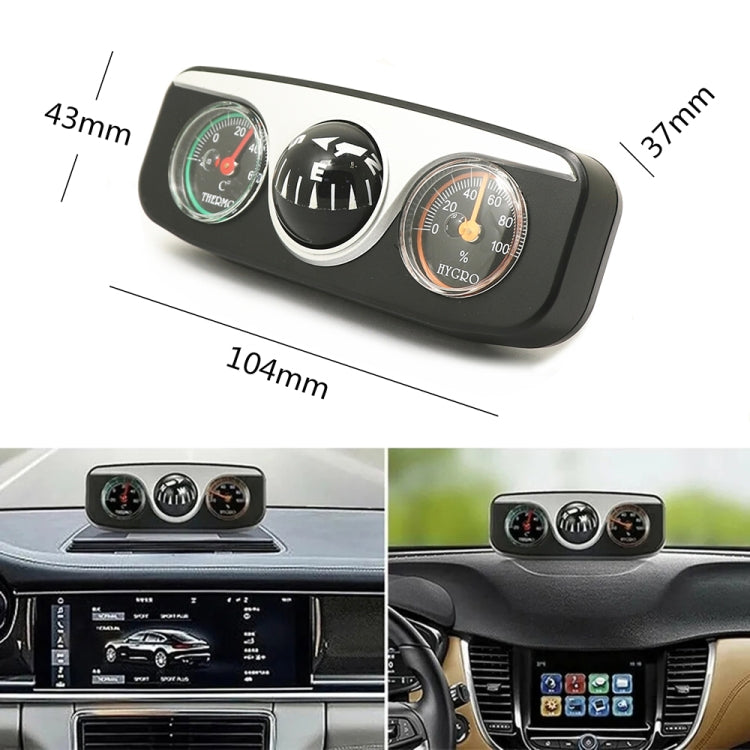 LC-3 3 in 1 Multifunctional Car Compass & Compass Ball & Thermometer - Clocks & Car Meters by PMC TechLife | Online Shopping South Africa | PMC TechLife | Buy Now Pay Later Mobicred
