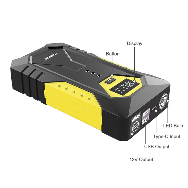 FOXSUR FJS-600 Car Multifunctional Emergency Start Power Supply - Power Bank by FOXSUR | Online Shopping South Africa | PMC Jewellery | Buy Now Pay Later Mobicred