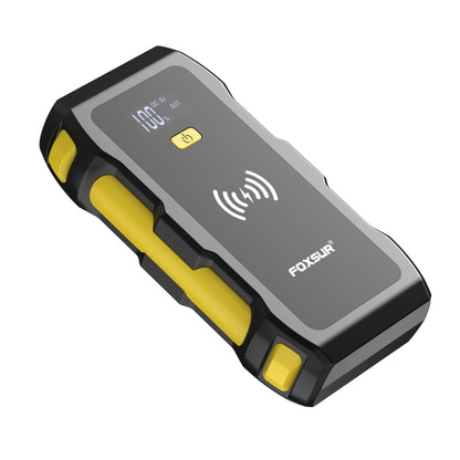 FOXSUR FJS-800 12V Car Multifunctional Wireless Charging Emergency Start Power Supply (Yellow) - Power Bank by FOXSUR | Online Shopping South Africa | PMC Jewellery | Buy Now Pay Later Mobicred