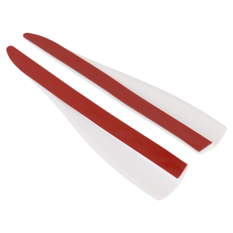 1 Pair Car Solid Color Silicone Bumper Strip, Style: Short (White) - Anti Collision Sticker by PMC TechLife | Online Shopping South Africa | PMC TechLife | Buy Now Pay Later Mobicred