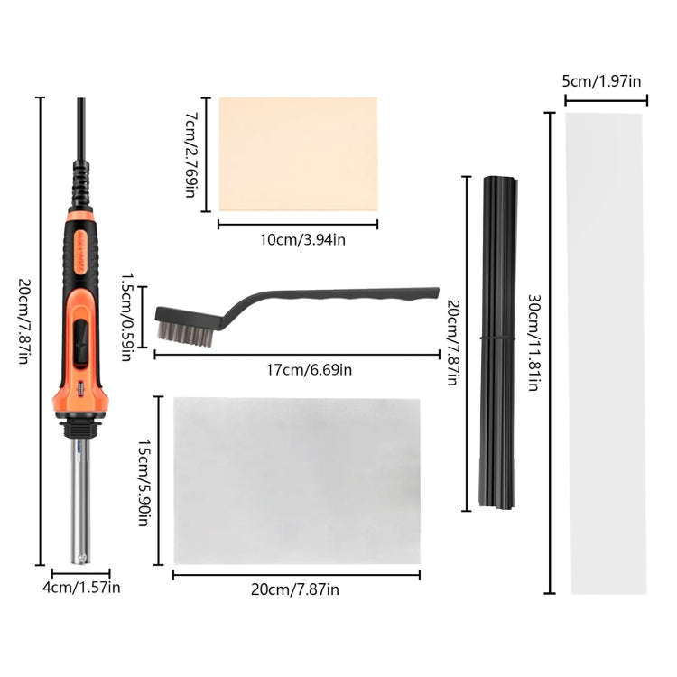 100W Electric Soldering Iron Plastic Welding Machine Car Bumper Repair Plier, US Plug (Red) - Hand Tool Sets by PMC TechLife | Online Shopping South Africa | PMC TechLife | Buy Now Pay Later Mobicred