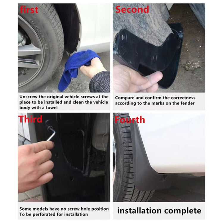 For BMW X3 2018-2023 4pcs/Set Car Auto Soft Plastic Splash Flaps Fender Guard - Mudguards by PMC TechLife | Online Shopping South Africa | PMC TechLife | Buy Now Pay Later Mobicred