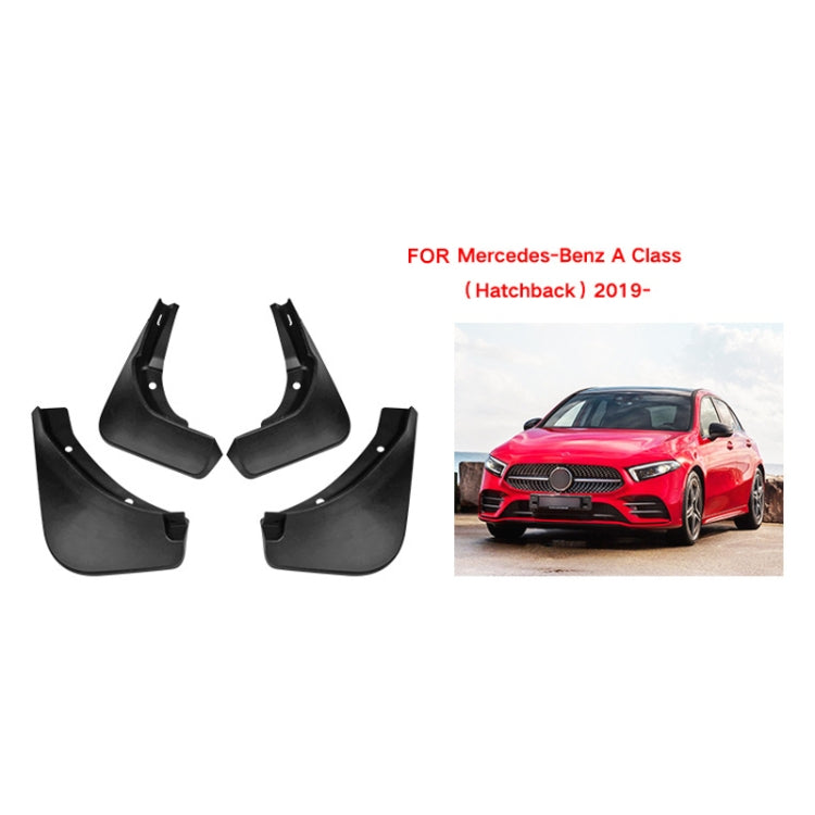 For Mercedes-Benz A-class Hatchback 2019-2022 4pcs/Set Car Auto Soft Plastic Splash Flaps Fender Guard - Mudguards by PMC TechLife | Online Shopping South Africa | PMC TechLife | Buy Now Pay Later Mobicred