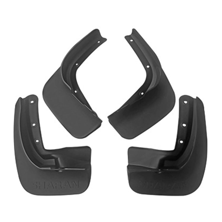 For Volkswagen Sharan 2012-2019 4pcs/Set Car Auto Soft Plastic Splash Flaps Fender Guard - Mudguards by PMC Jewellery | Online Shopping South Africa | PMC Jewellery | Buy Now Pay Later Mobicred