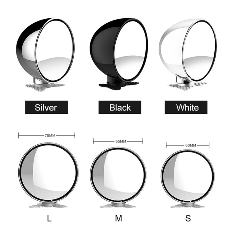 3R-045 Auxiliary Rear View Mirror Car Adjustable Blind Spot Mirror Wide Angle Auxiliary  Side Mirror, Diameter: 70mm (Silver) - Interior Mirrors by 3R | Online Shopping South Africa | PMC TechLife | Buy Now Pay Later Mobicred