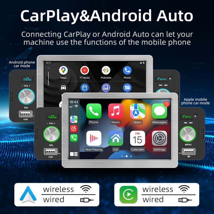 158W 5 inch Allwinner Melis F133 Car MP5 Player, Support CarPlay / BT / USB / FM - Car MP3 & MP4 & MP5 by PMC TechLife | Online Shopping South Africa | PMC TechLife | Buy Now Pay Later Mobicred