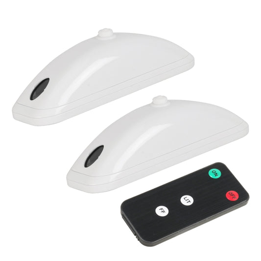 H901 2pcs / Pack Car Remote Pilot Light Warning Light Dual Flash Light (White) - Warning Lights by PMC Jewellery | Online Shopping South Africa | PMC Jewellery | Buy Now Pay Later Mobicred