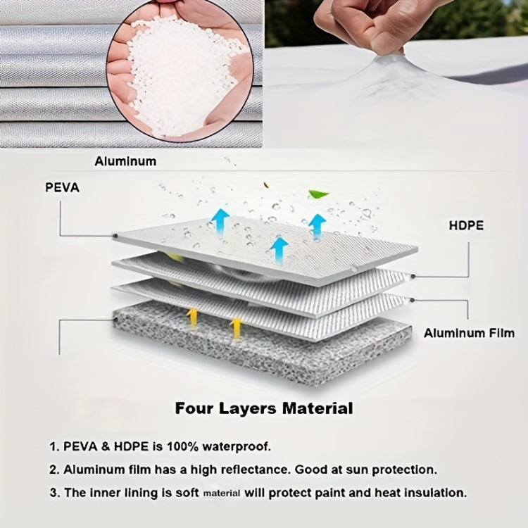 4pcs / Set Car Tire 420D Oxford Cloth Protective Cover, Diameter: 83-89cm, Width: 34cm - Window Foils & Solar Protection by PMC TechLife | Online Shopping South Africa | PMC TechLife | Buy Now Pay Later Mobicred