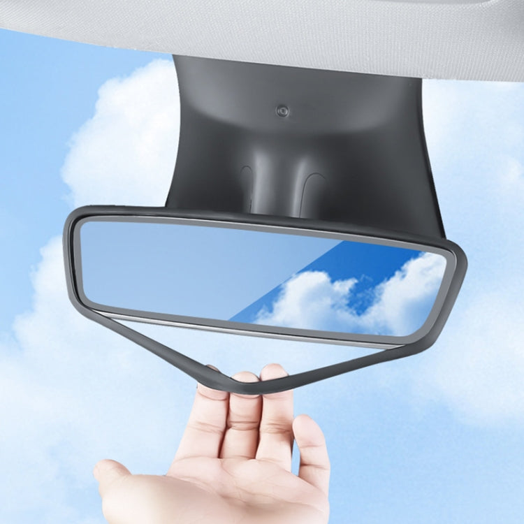 For Tesla Model 3 / Y Car Interior Rearview Mirror Silicone Protective Cover (White) - Interior Mirrors by PMC TechLife | Online Shopping South Africa | PMC TechLife | Buy Now Pay Later Mobicred
