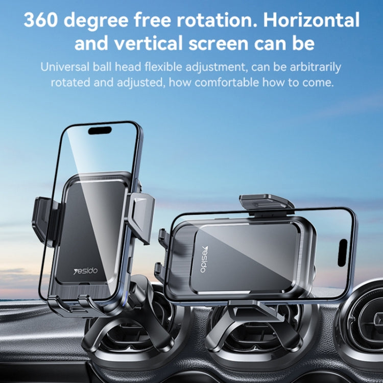 Yesido C312 Auto Alignment 15W Wireless Charging Air Outlet Car Holder - Wireless Charger Holders by Yesido | Online Shopping South Africa | PMC Jewellery | Buy Now Pay Later Mobicred