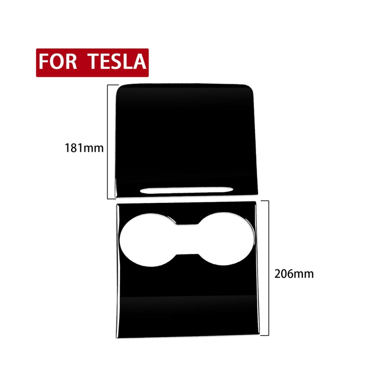 For Tesla Model 3 1105 Car Central Control Panel Decorative Sticker, Left and Right Drive Universal(Black) - Car Interior Mouldings by PMC Jewellery | Online Shopping South Africa | PMC Jewellery | Buy Now Pay Later Mobicred