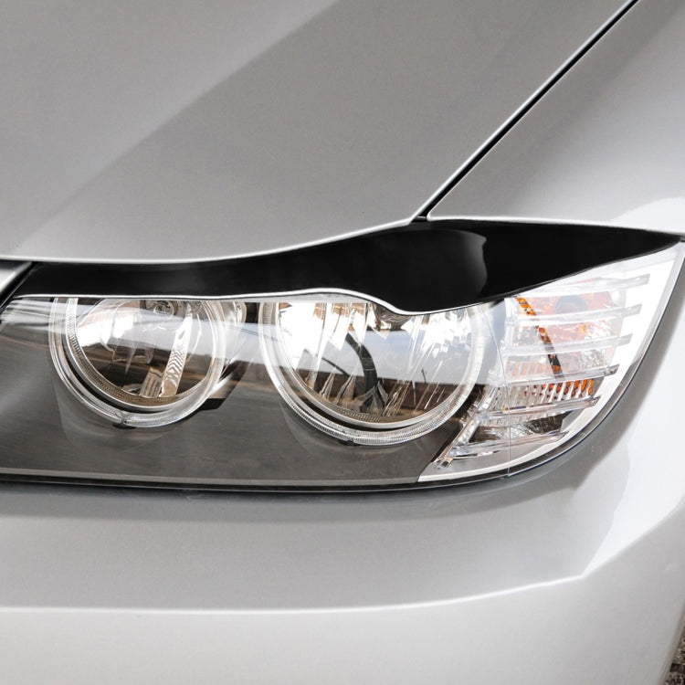 Pair Car Lamp Eyebrow Soft Decorative Sticker for BMW 3 Series E90 2005-2012(Black) - Lamp Decoration by PMC TechLife | Online Shopping South Africa | PMC TechLife | Buy Now Pay Later Mobicred