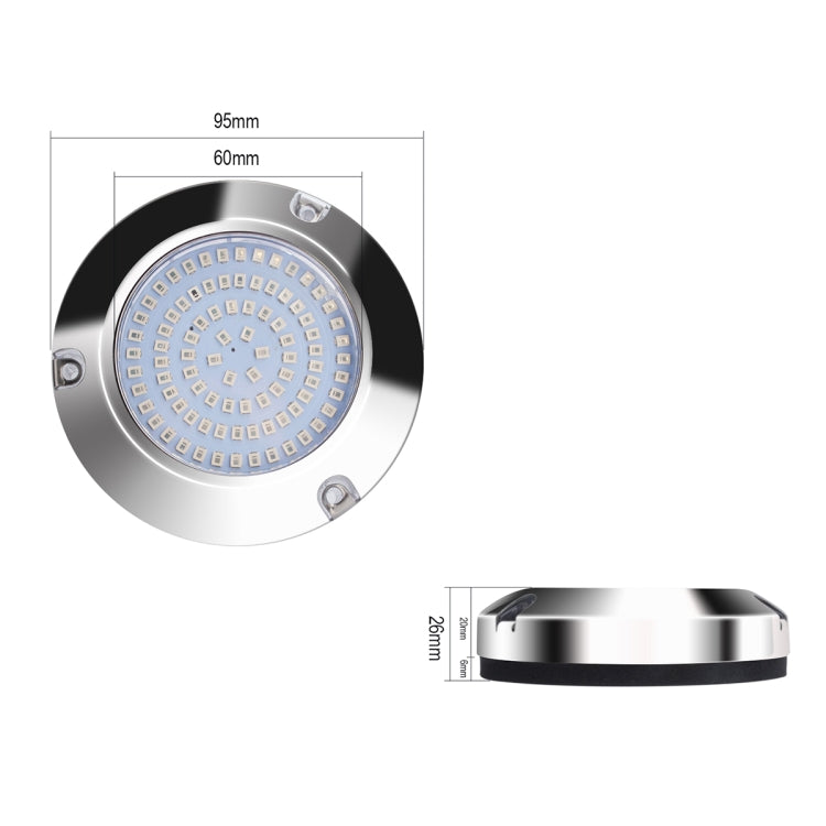 Ship / Yacht 10-30V 90LEDs Waterproof Stainless Steel Underwater Light (Blue Light) - Marine Accessories & Parts by PMC TechLife | Online Shopping South Africa | PMC TechLife | Buy Now Pay Later Mobicred