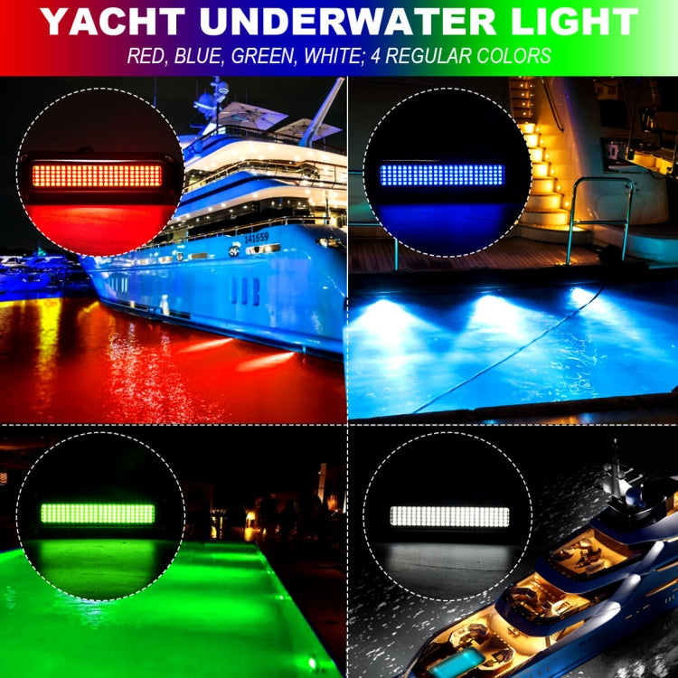 Ship / Yacht 10-30V 120LEDs Waterproof Stainless Steel Underwater Light (Green Light) - Marine Accessories & Parts by PMC Jewellery | Online Shopping South Africa | PMC Jewellery | Buy Now Pay Later Mobicred