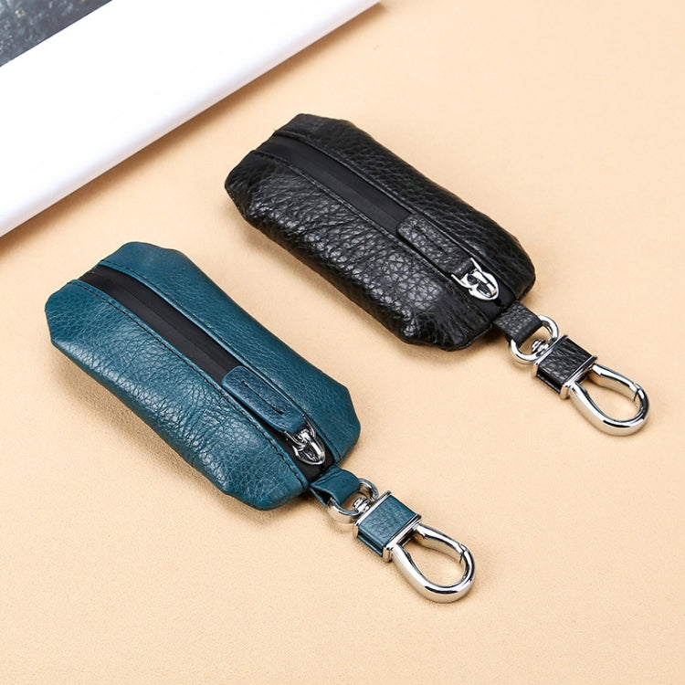 TP-9016 Litchi Texture Waterproof Zipper Car Key Bag (Black) - Car Key Cases by PMC TechLife | Online Shopping South Africa | PMC TechLife