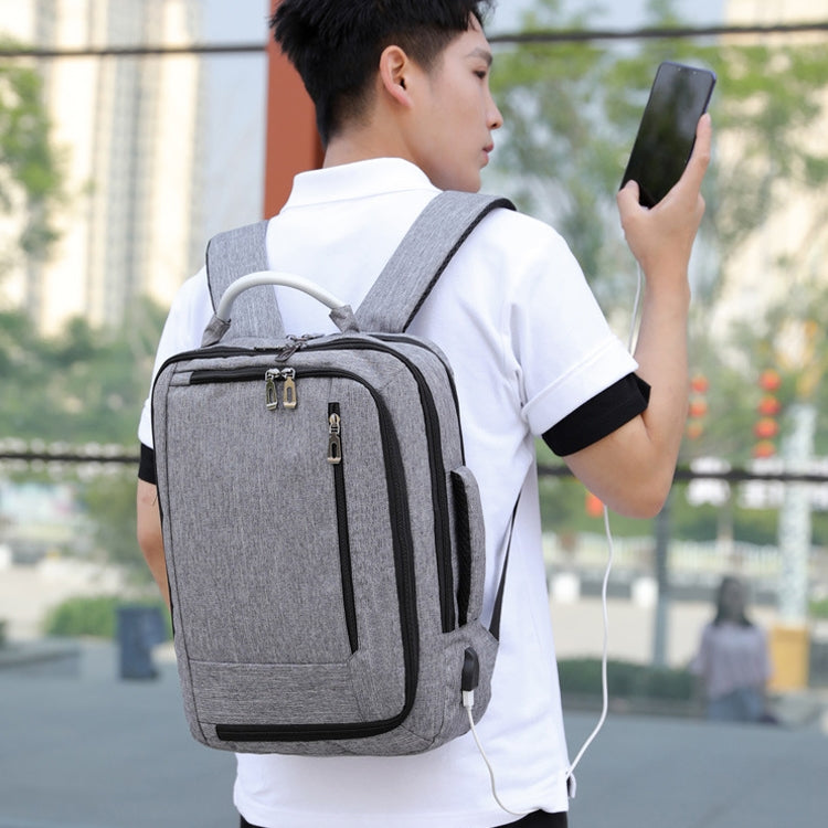 cxs-620 Multifunctional Oxford Laptop Bag Backpack (Light Grey) - Backpack by PMC Jewellery | Online Shopping South Africa | PMC Jewellery | Buy Now Pay Later Mobicred