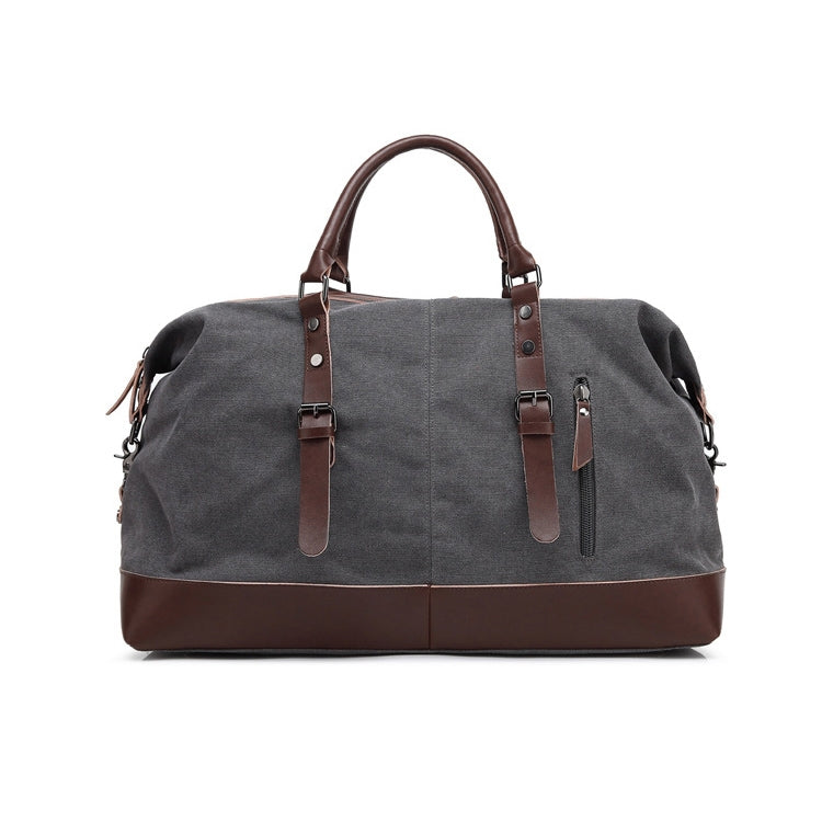 AUGUR 2012 Portable Casual Canvas Travel Handbag Baggage Shoulder Crossby Bag(Grey) - free shipping - PMC TechLife - Order now!