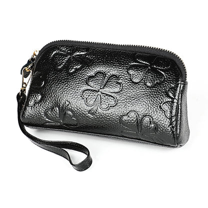 2026 Multifunctional Litchi Texture Women Large Capacity Hand Wallet Shell bag with Card Slots(Black) - Wallets by PMC Jewellery | Online Shopping South Africa | PMC Jewellery | Buy Now Pay Later Mobicred