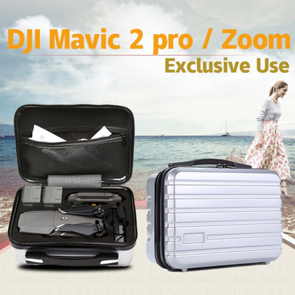 Shockproof Waterproof  Portable Case PC Hard Shell  Storage Bag for DJI Mavic 2 Pro / Zoom and Accessories(Silver) - Backpacks & Bags by PMC Jewellery | Online Shopping South Africa | PMC Jewellery | Buy Now Pay Later Mobicred