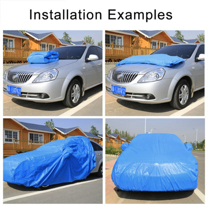 Anti-Dust Anti-UV Heat-insulating Elastic Force Cotton Car Cover for Sedan Car, Size: L, 4.9m~5.25m (Black) - PE Material by PMC Jewellery | Online Shopping South Africa | PMC Jewellery | Buy Now Pay Later Mobicred