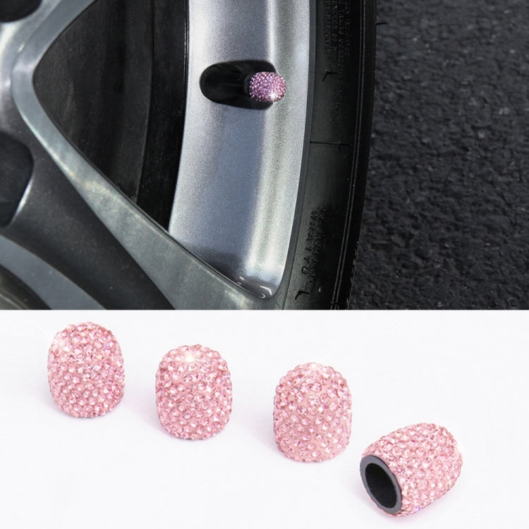 Car Crystal Tire Valve Cap Gas Cap Mouthpiece Cover (Pink) - Tire Valve Caps by PMC Jewellery | Online Shopping South Africa | PMC Jewellery | Buy Now Pay Later Mobicred